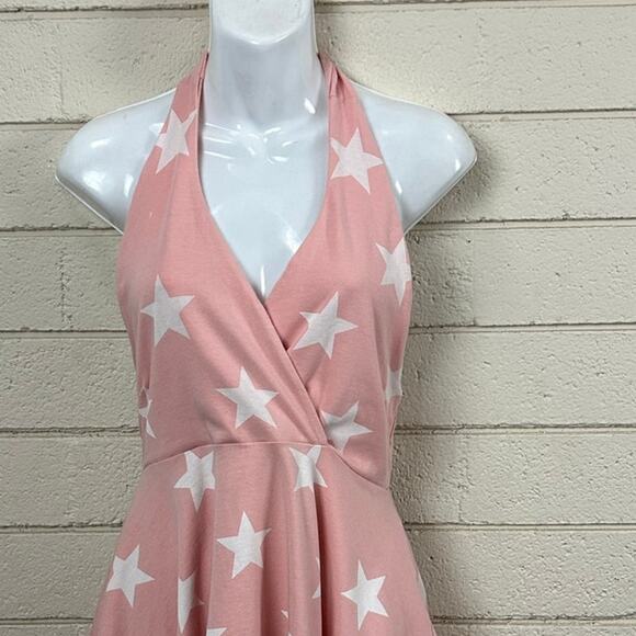 Wildfox Star Pink Halter Peplum Top size S - Picture 5 of 8